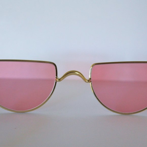 Chloe Gold Metal Frame pink Lens Sunglasses CE158S NEW
